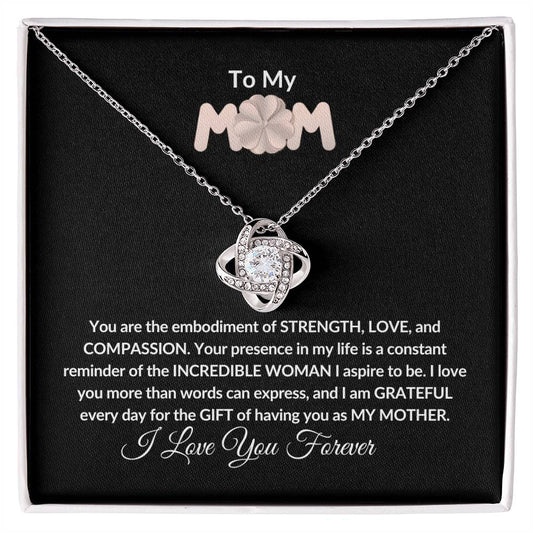 To My Mom - Love Knot Necklace