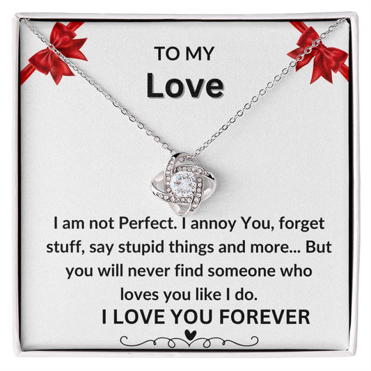 To My Love - Love Knot Necklace