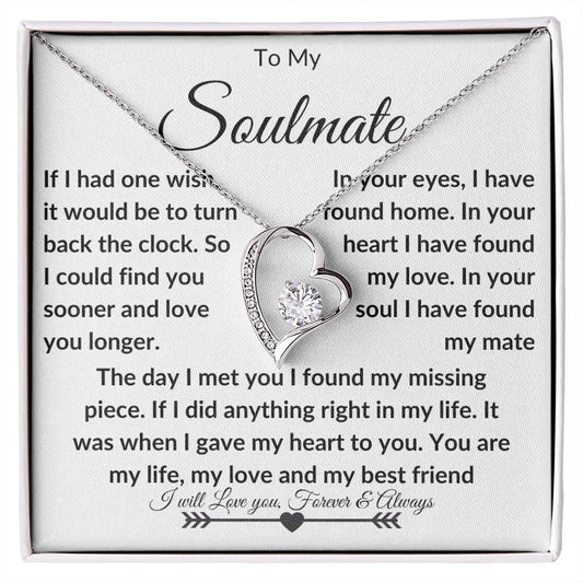 To My Soulmate-Forever Love Necklace