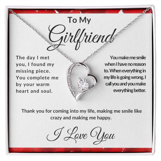 To My Girlfriend - Forever Love Necklace