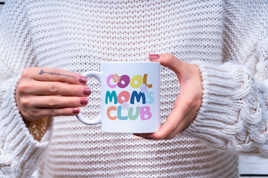 Cool Moms Club Mug, Mug for Mom, Mother's Day -15oz White Mug